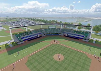 Artist's rendering of the proposed baseball field.